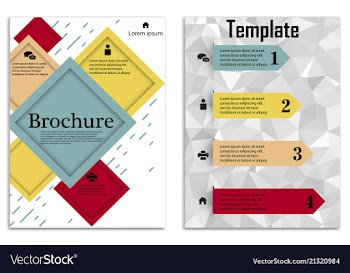 Infographics in brochures for minimalist design vector image