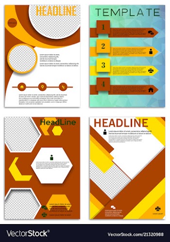 Infographics in brochures for minimalist design vector image