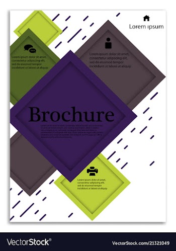 Infographics in brochures for minimalist design vector image