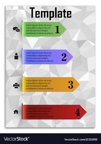Infographics in brochures for minimalist design vector image