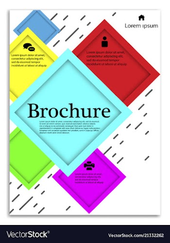 Infographics in brochures for minimalist design vector image