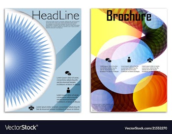 Infographics in brochures for minimalist design vector image