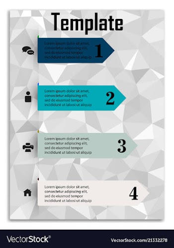 Infographics in brochures for minimalist design vector image