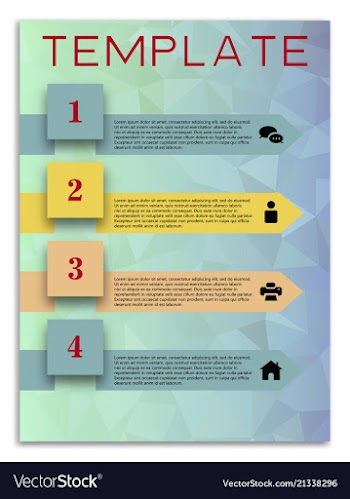 Infographics in brochures for minimalist design vector image