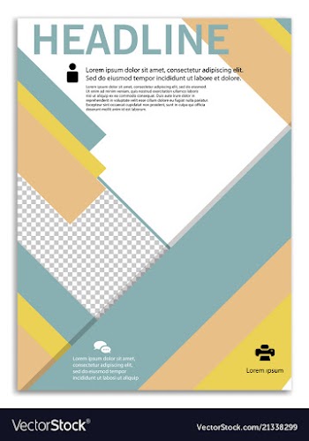 Infographics in brochures for minimalist design vector image