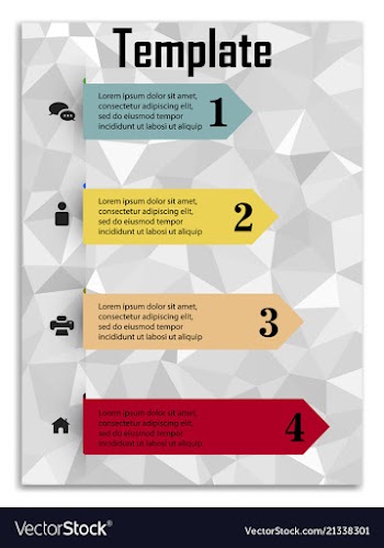 Infographics in brochures for minimalist design vector image