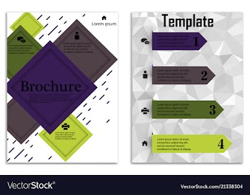 Infographics in brochures for minimalist design vector image