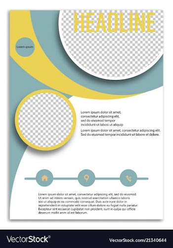 Infographics in brochures for minimalist design vector image