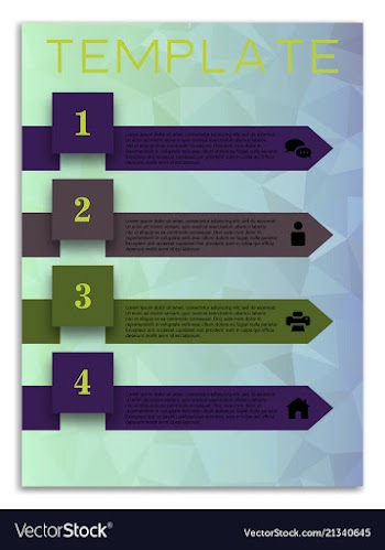 Infographics in brochures for minimalist design vector image