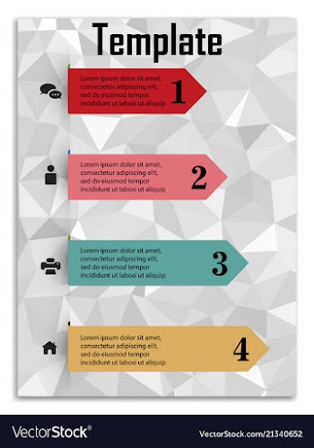 Infographics in brochures for minimalist design vector image