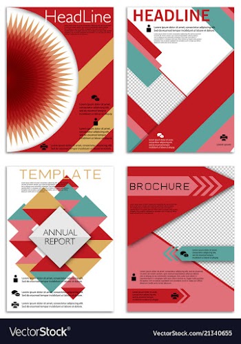 Infographics in brochures for minimalist design vector image