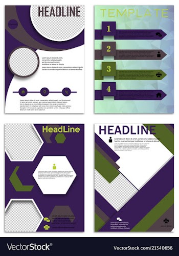 Infographics in brochures for minimalist design vector image