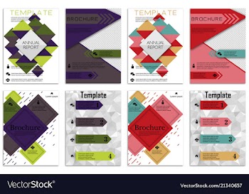 Infographics in brochures for minimalist design vector image