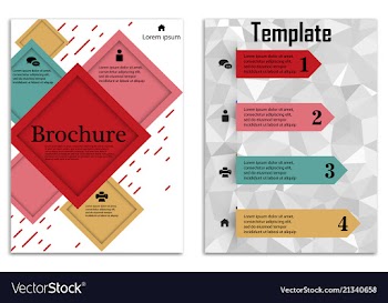 Infographics in brochures for minimalist design vector image