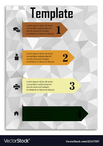 Infographics in brochures for minimalist design vector image