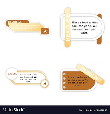 Infographics template four options with paper vector image