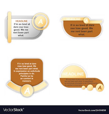 Infographics template four options with paper vector image