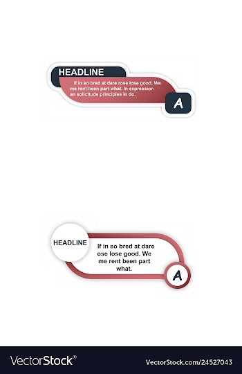 Infographics template four options with paper vector image