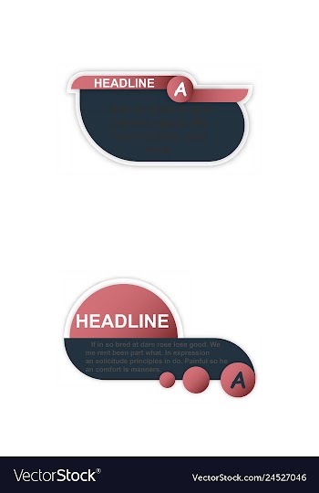 Infographics template four options with paper vector image