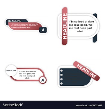 Infographics template four options with paper vector image