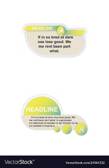 Infographics template four options with paper vector image