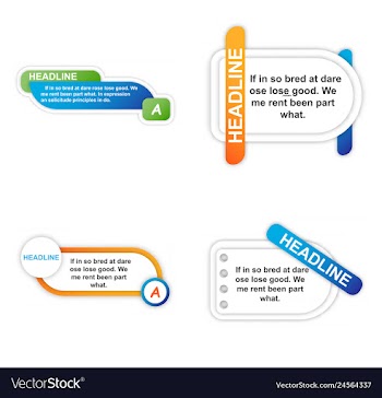 Infographics template four options with paper vector image
