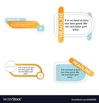 Infographics template four options with paper vector image