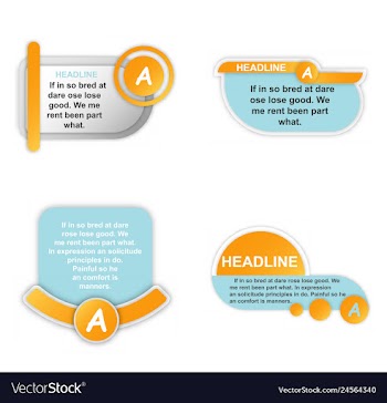 Infographics template four options with paper vector image