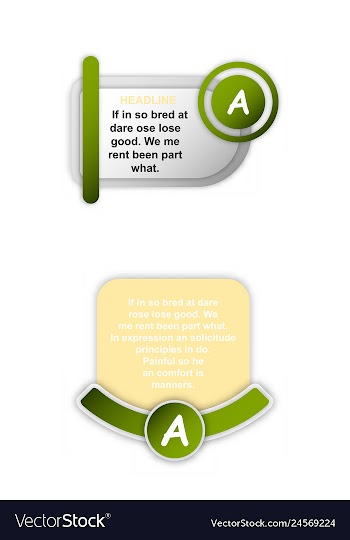 Infographics template four options with paper vector image
