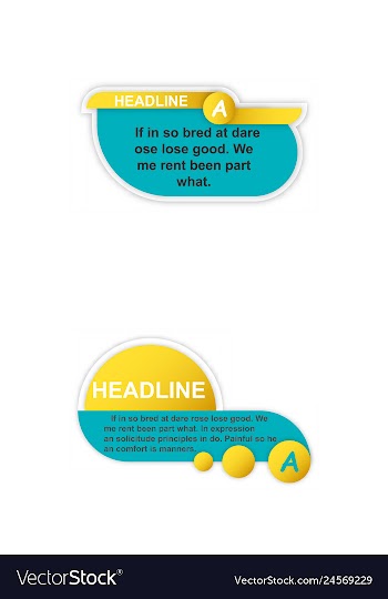 Infographics template four options with paper vector image