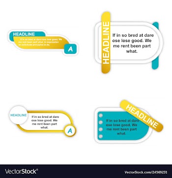 Infographics template four options with paper vector image