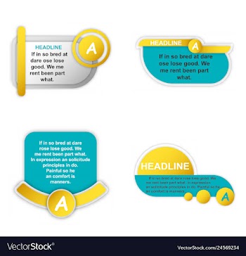 Infographics template four options with paper vector image