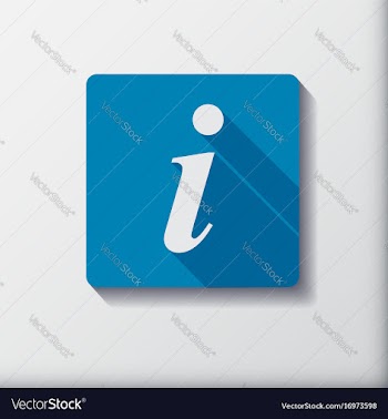 Information flat button for design info square vector image