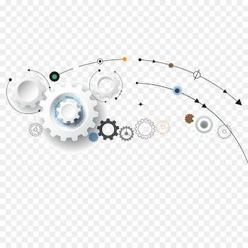 Information technology High tech - Silver gear background vector material 