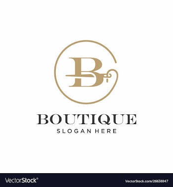 Initial b tailor logo design sewing stuido logo vector image