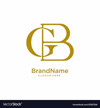 Initial bg logo template vector image