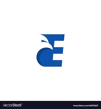 initial e and eagle logo concept for business