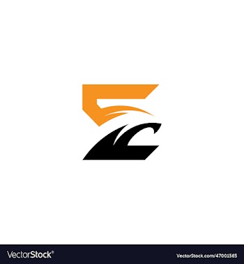 initial e and eagle logo concept for business
