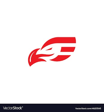 initial e and eagle logo concept for business comp
