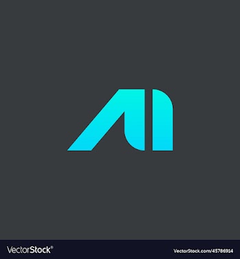 initial elegant letter ai logo