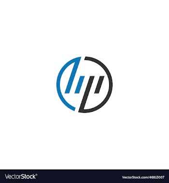 initial hp letter initial logo hp design template