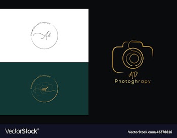 initial letter ad with the camera logo photograph