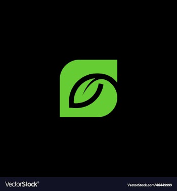 initial letter g with leaf logo green leaf logo