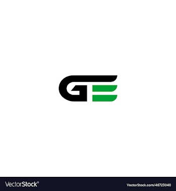 initial letter ge creative logo template