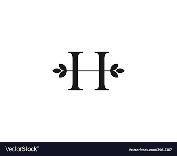 initial letter h design logo