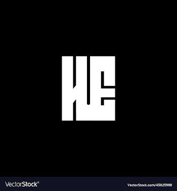 initial letter he iconic logo