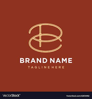 initial letter monogram pc cp logo