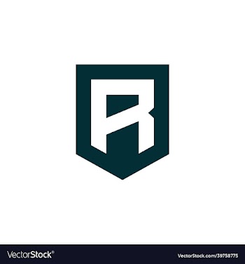 initial letter r shield logo icon