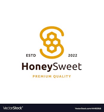 initial letter s with honeycomb logo design