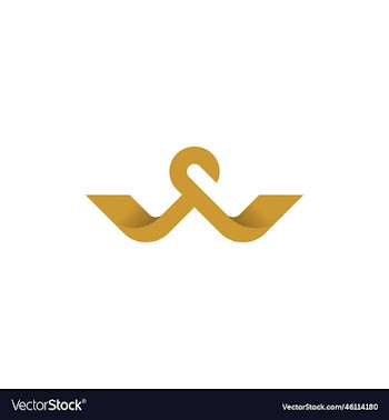 initial letter w hanger logo design